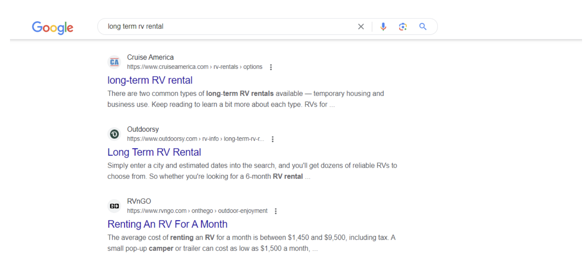 RV rentals_Google search